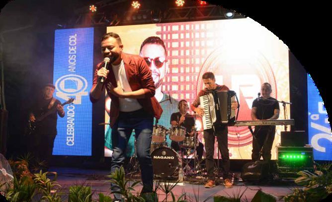 Show no palco da ExpoSerra