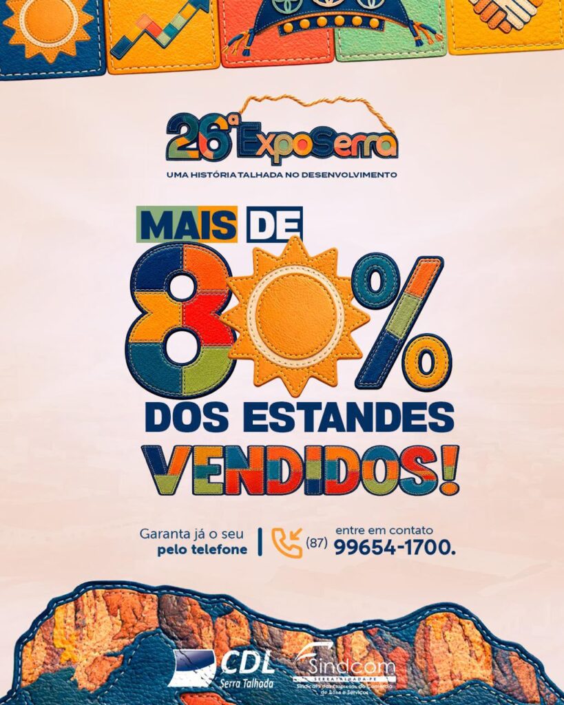 26ª ExpoSerra ultrapassa 80% dos estandes comercializados, reforçando expectativa para edição histórica